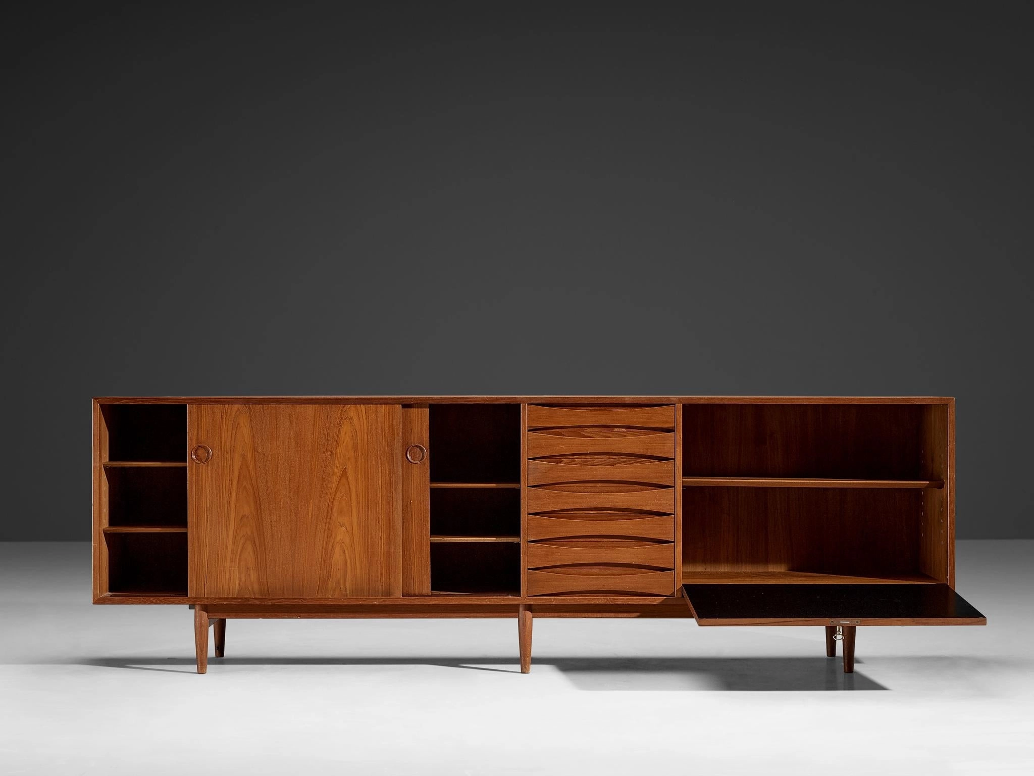 Arne Vodder Sideboard in Teak with Reversible Doors