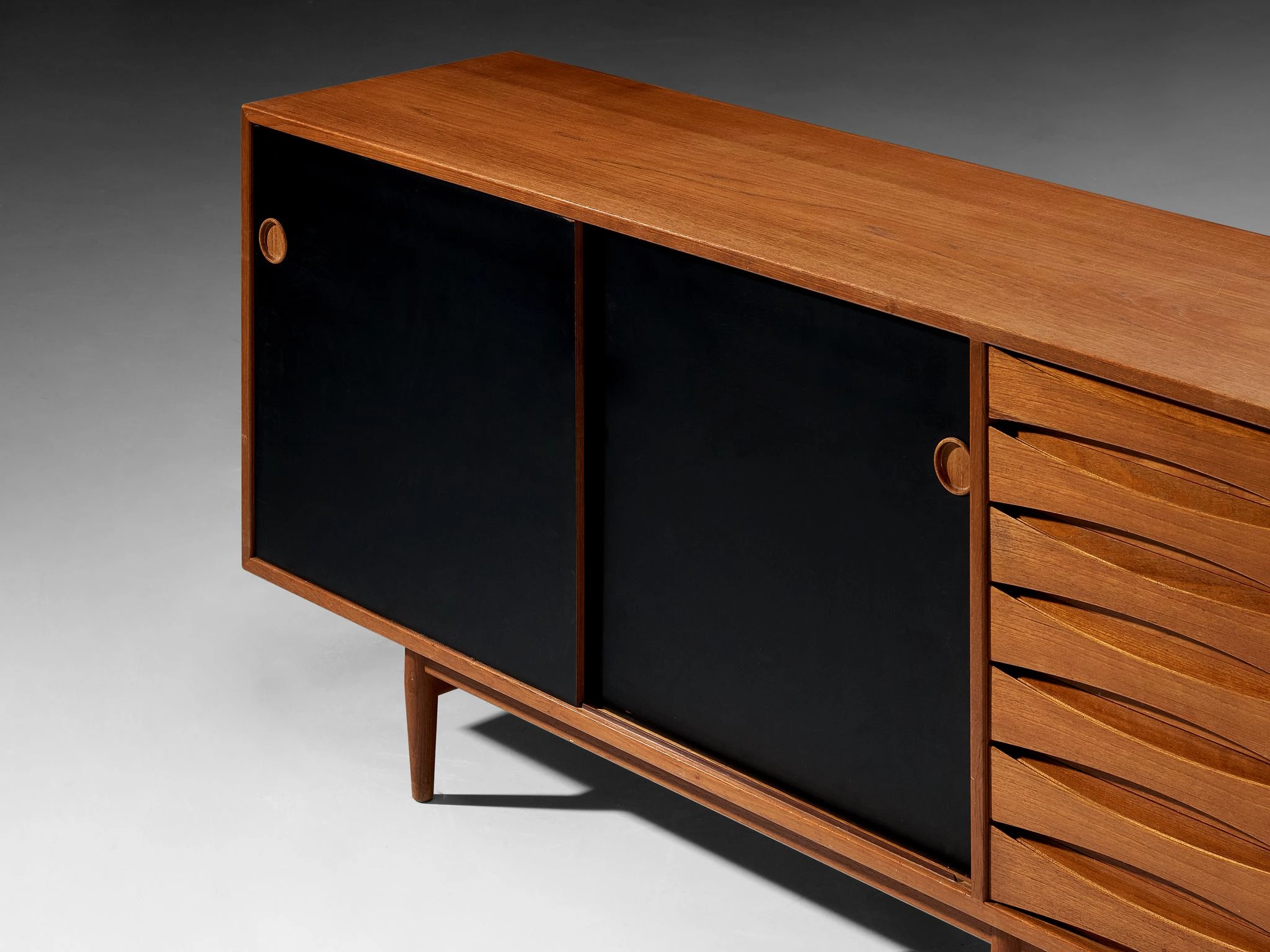 Arne Vodder Sideboard in Teak with Reversible Doors