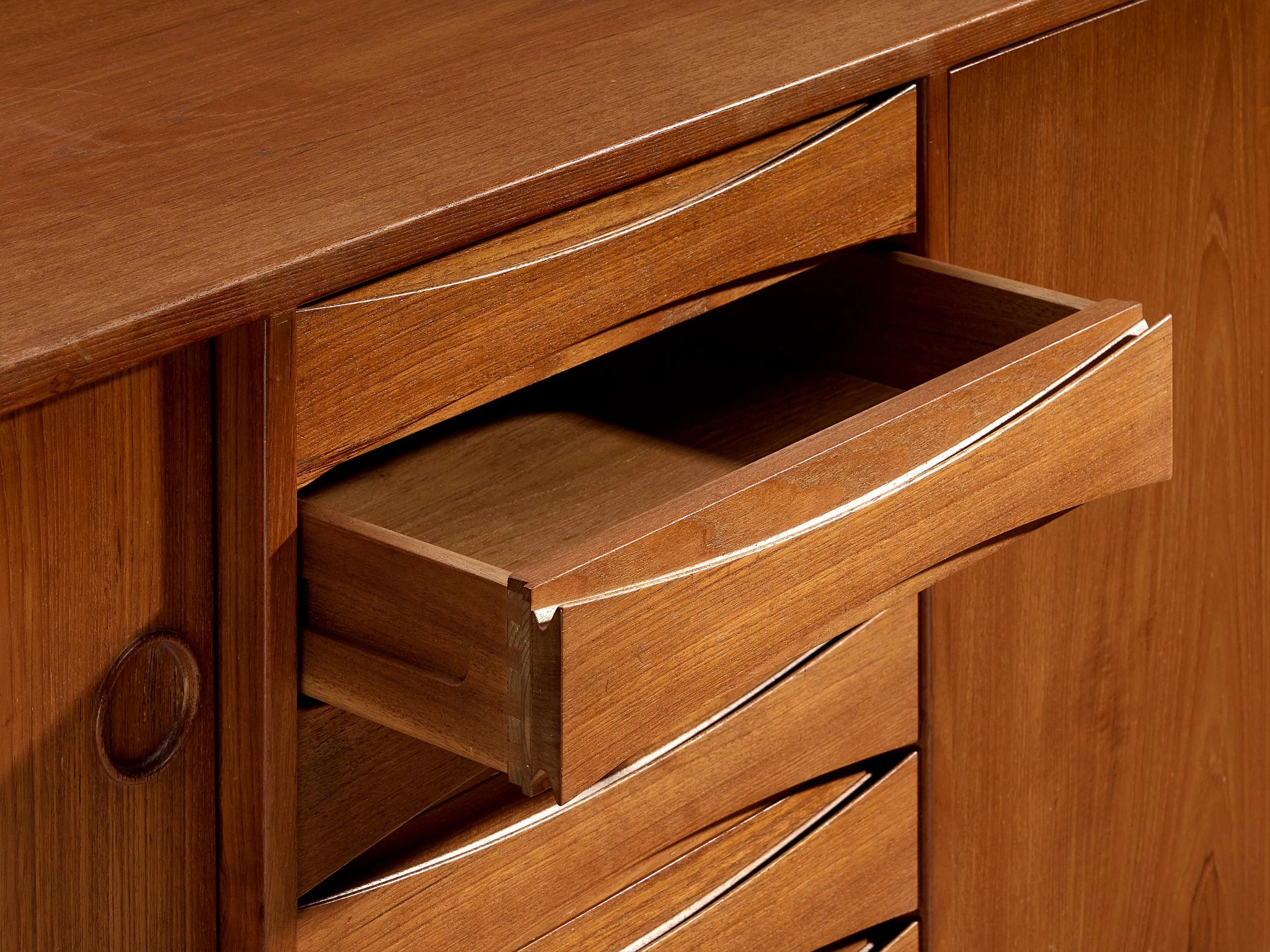 Arne Vodder Sideboard in Teak with Reversible Doors