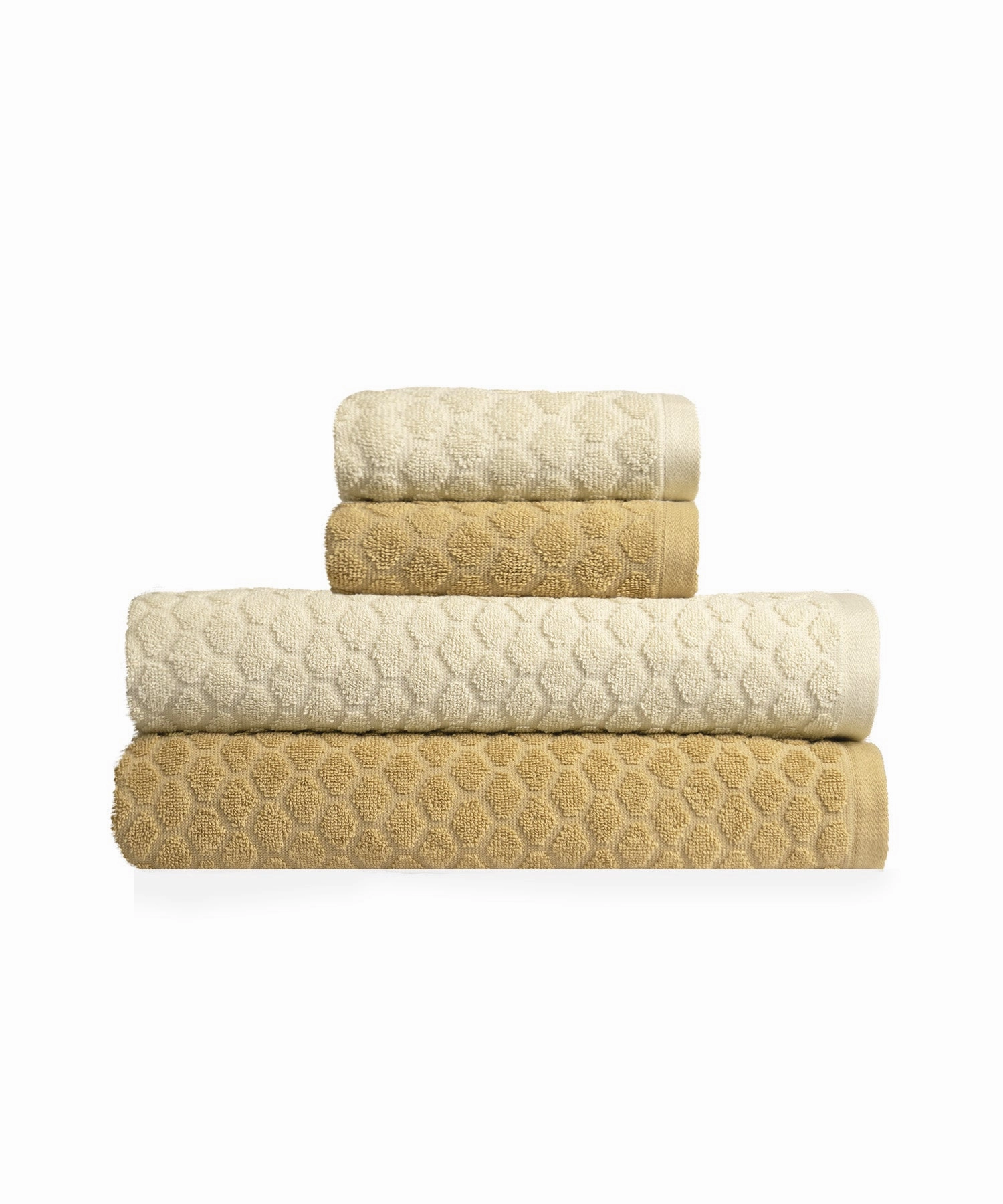 Aroma 4Pc Scented Towel Gift Set ,100% Cotton, 500 GSM, Vanilla