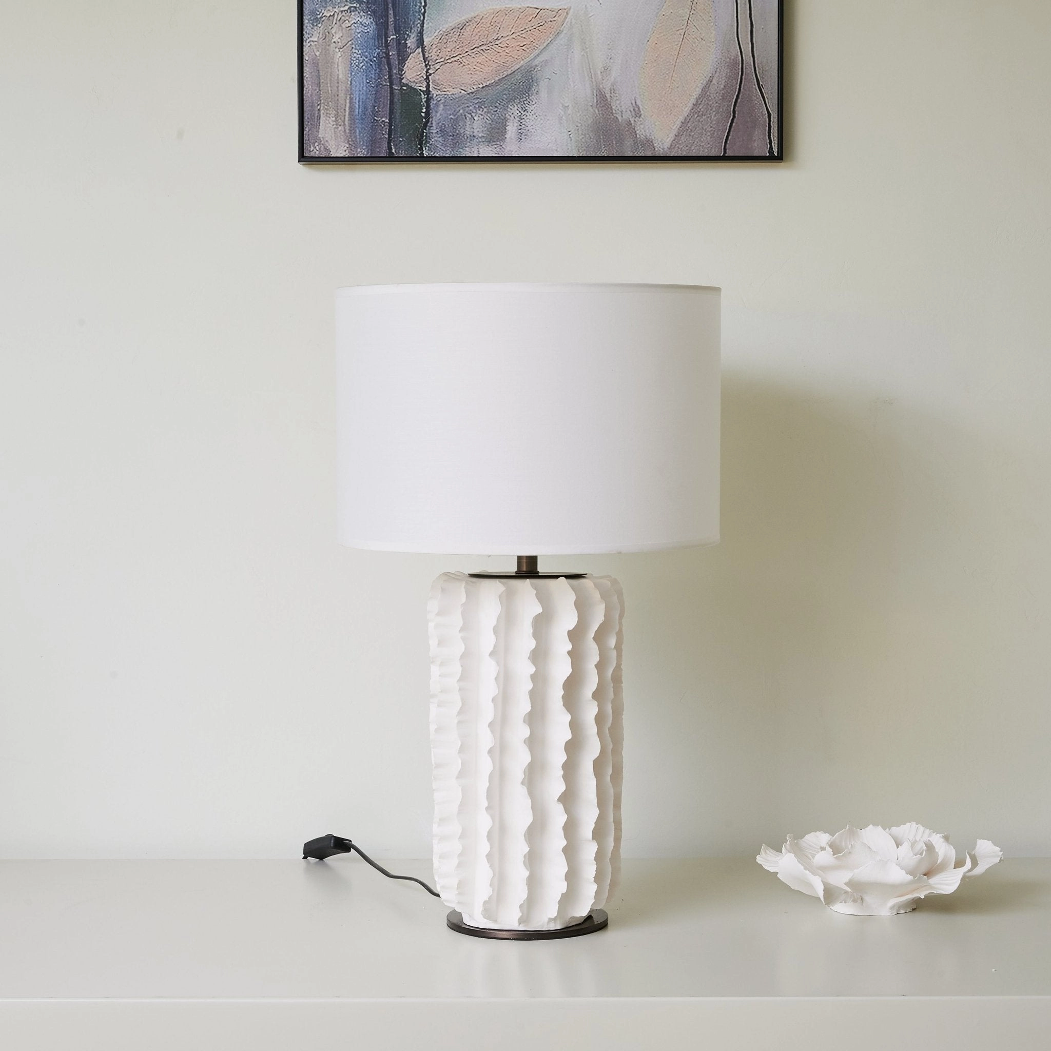Arroyo Sculpted Ceramic Table Lamp