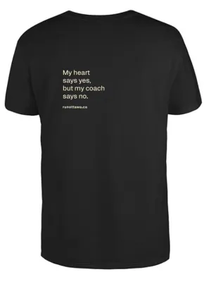ASICS T-Shirt (My heart says yes, but my coach says no) Blue Heather asics Clothing