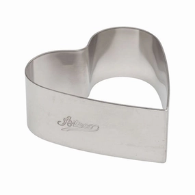 Ateco 4900 Stainless Steel Heart Shaped Form, 3" baking tools,cake baking,kitchen gadgets