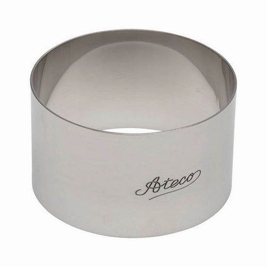 Ateco 4901 Stainless Steel Round Mold, 3" x 1-3/4" baking tools,cake baking,kitchen gadgets