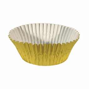 Ateco 6401 Gold Foil Baking Cups, 1" x 3/4", Pack of 200 baking tools,cake baking,kitchen gadgets