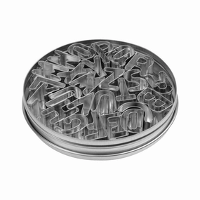 Ateco 6949 26-piece Tin Small Alphabet ABC Cutter Set, 1" baking tools,cake baking,kitchen gadgets