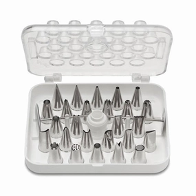 Ateco 782 29-piece Stainless Steel Pastry Kit - 26 tips, 1 coupling, 2 nails baking tools,cake baking,kitchen gadgets