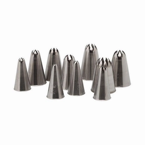 Ateco 850 Closed Star Tips Pastry Set #850, Set of 10 baking tools,cake baking,kitchen gadgets
