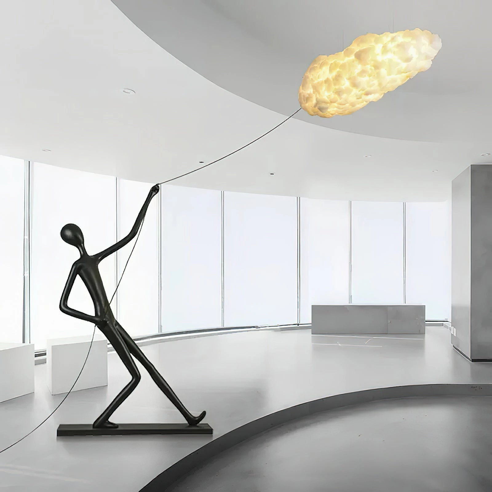 Atlas Cloud Sculpture Floor Lamp