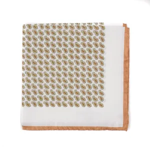 Attolini Paisley Print Silk Pocket Square Clothing_Cesare-Attolini