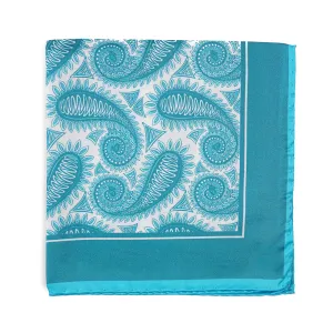 Attolini Paisley Print Silk Pocket Square Clothing_Cesare-Attolini