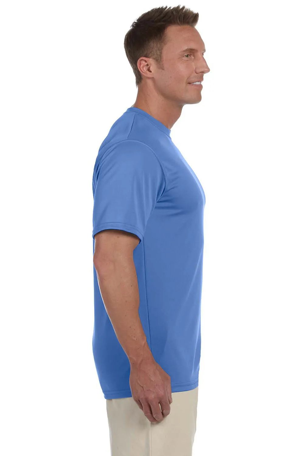 Augusta Sportswear Mens Moisture Wicking Short Sleeve Crewneck T-Shirt - Columbia Blue