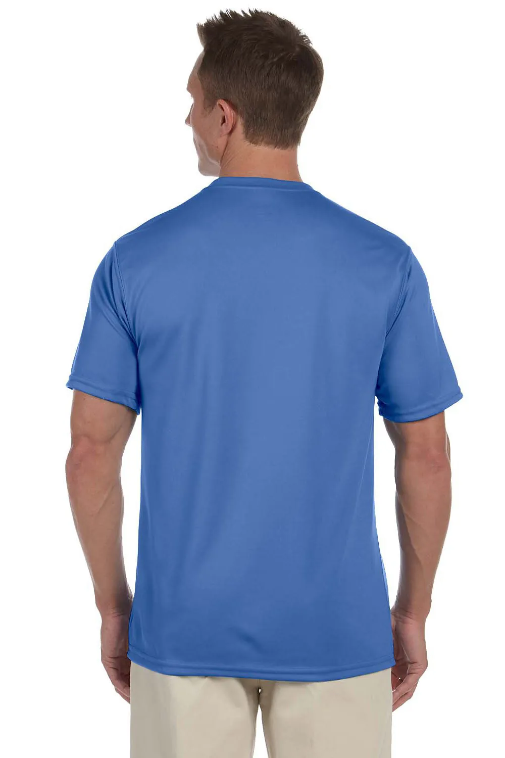 Augusta Sportswear Mens Moisture Wicking Short Sleeve Crewneck T-Shirt - Columbia Blue