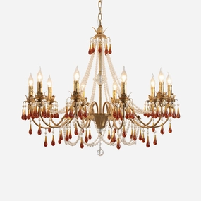 Aureate Amber Crystal Chandelier chandelier,ceiling light,decorative lighting