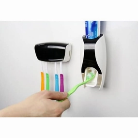 Automatic Toothpaste Squeezer   5-Toothbrush Holder toothbrush holder,bathroom cup,bathroom organizer