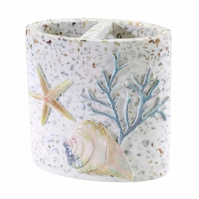 Avanti Linens Coastal Terrazzo Toothbrush Holder - Multicolor - Toothbrush Holder toothbrush holder,bathroom cup,bathroom organizer