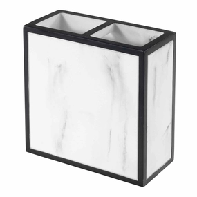 Avanti Linens Jasper Toothbrush Holder - White - Toothbrush Holder toothbrush holder,bathroom cup,bathroom organizer
