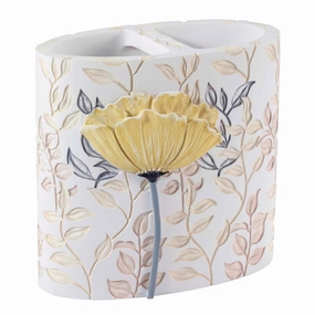 Avanti Linens Marielle Toothbrush Holder - Yellow - Toothbrush Holder toothbrush holder,bathroom cup,bathroom organizer