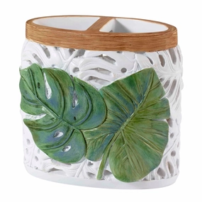 Avanti Linens Viva Palm Toothbrush Holder - Green - Toothbrush Holder toothbrush holder,bathroom cup,bathroom organizer