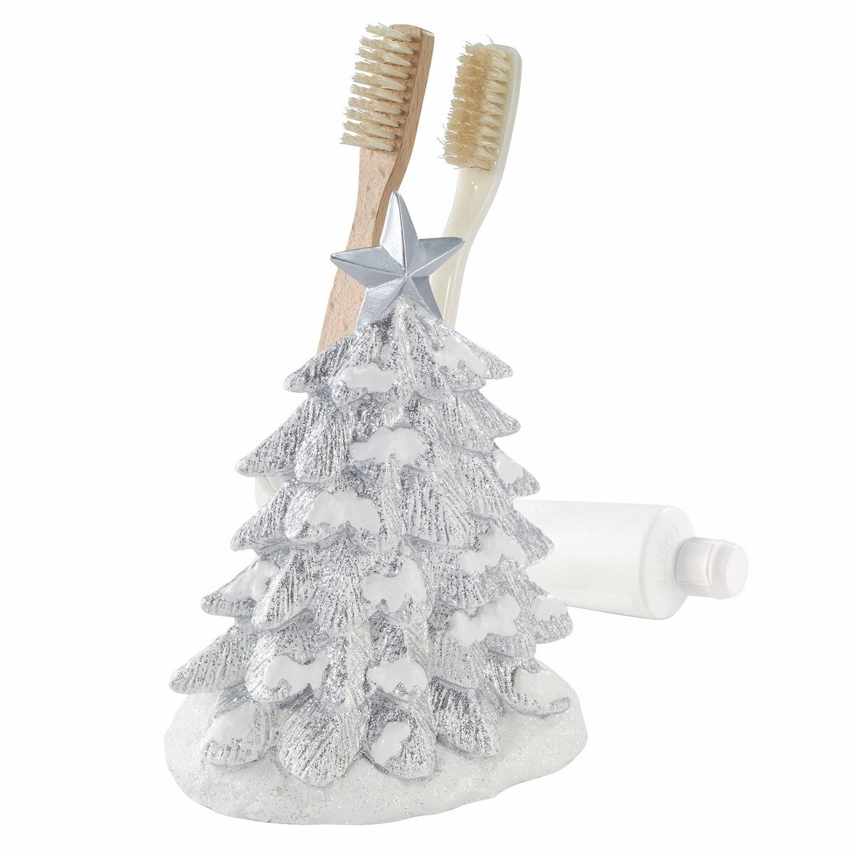 Avanti Sparkle Toothbrush Holder - White toothbrush holder,bathroom cup,bathroom organizer
