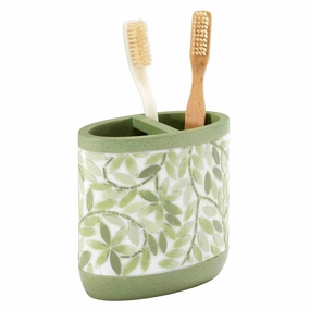 Avanti Stratford Green Toothbrush Holder toothbrush holder,bathroom cup,bathroom organizer