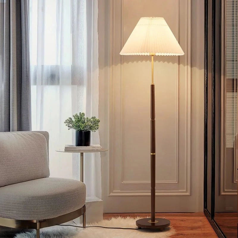 Axya Vintage Pleated Floor Lamp