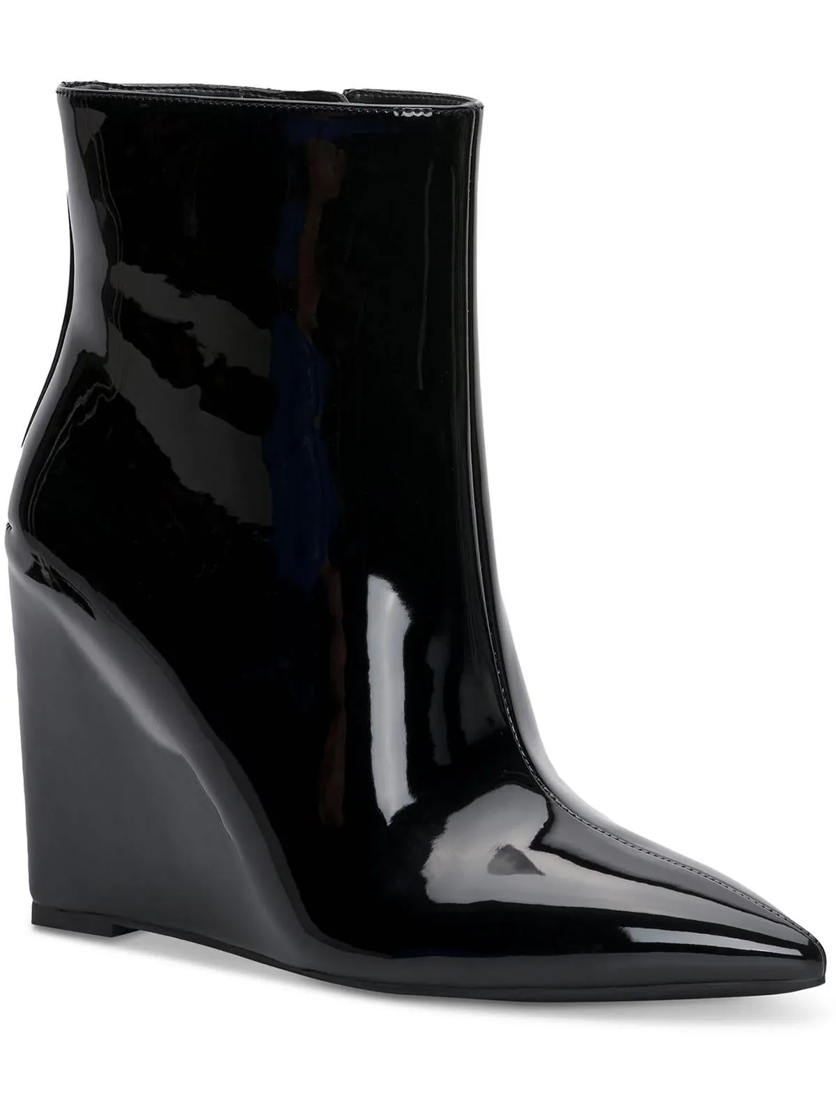 Azah Womens Patent Leather Pointed Toe Ankle Boots ecco Shoes