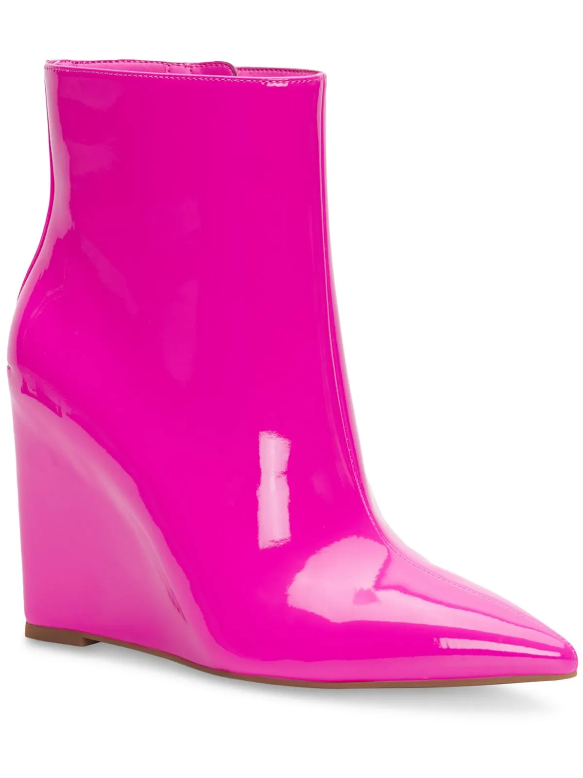Azah Womens Patent Leather Pointed Toe Ankle Boots ecco Shoes