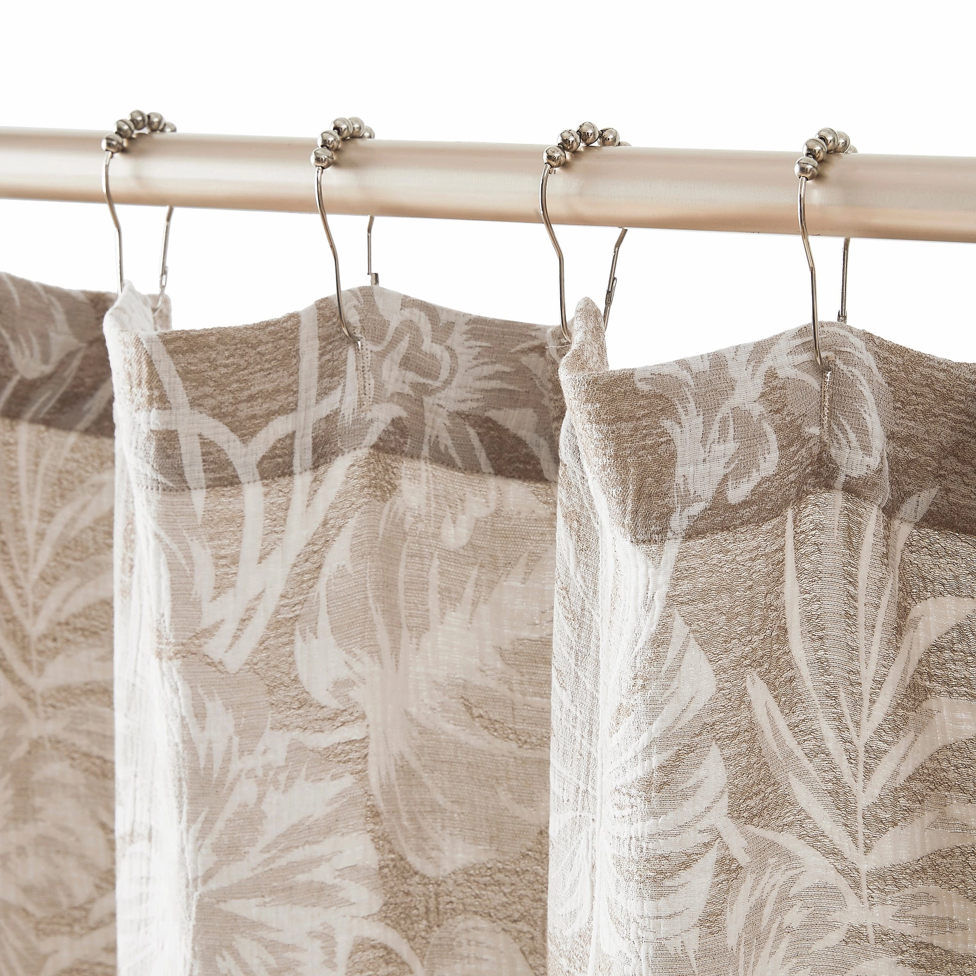 Bali Tropical Leaves Shower Curtain