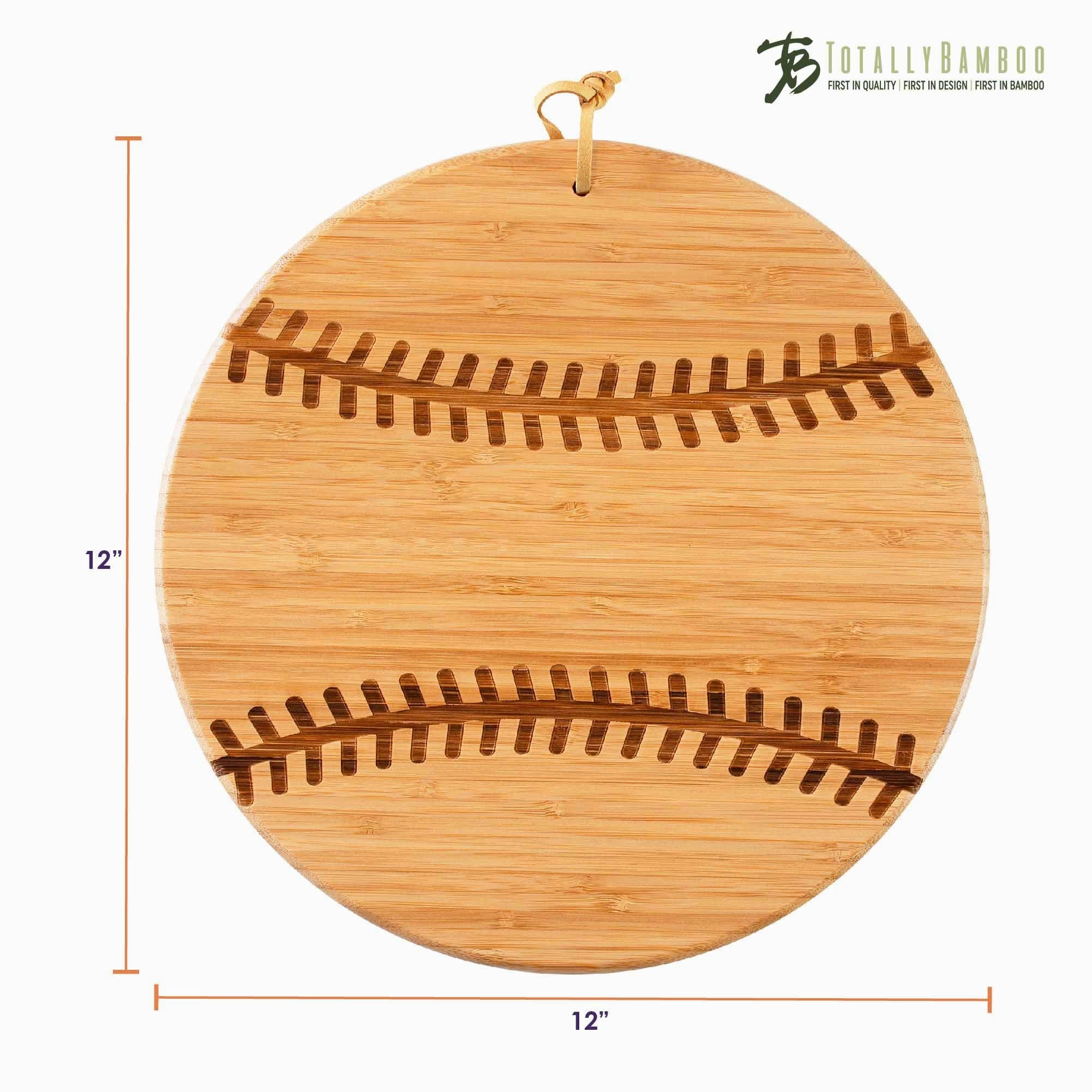 Baseball Shaped Cutting Board, 12" x 12"