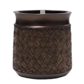 Basket Weave Resin Tooth Brush Holder- ORB toothbrush holder,bathroom cup,bathroom organizer