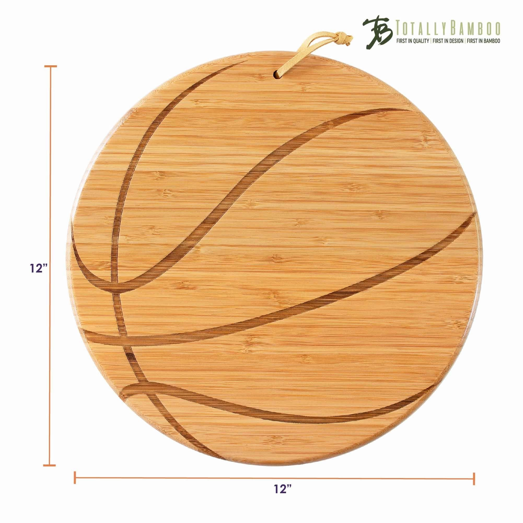 Basketball Shaped Cutting Board, 12" x 12"