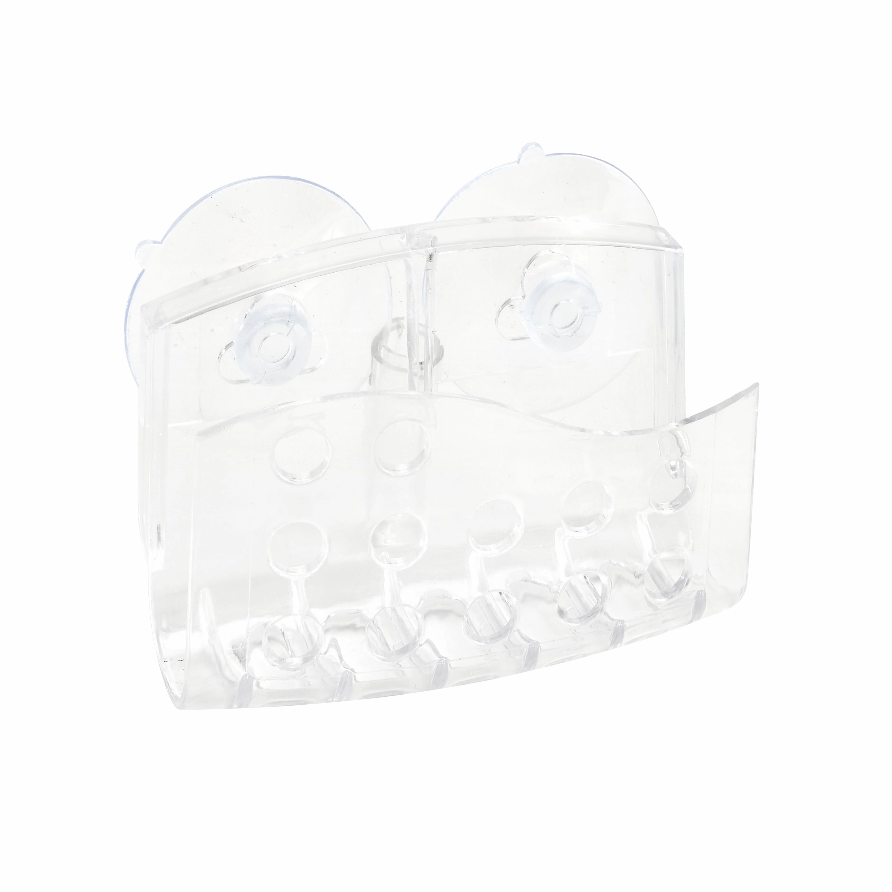 Bath Bliss Soap Holder - Clear - 5"x1"x3.75" toothbrush holder,bathroom cup,bathroom organizer