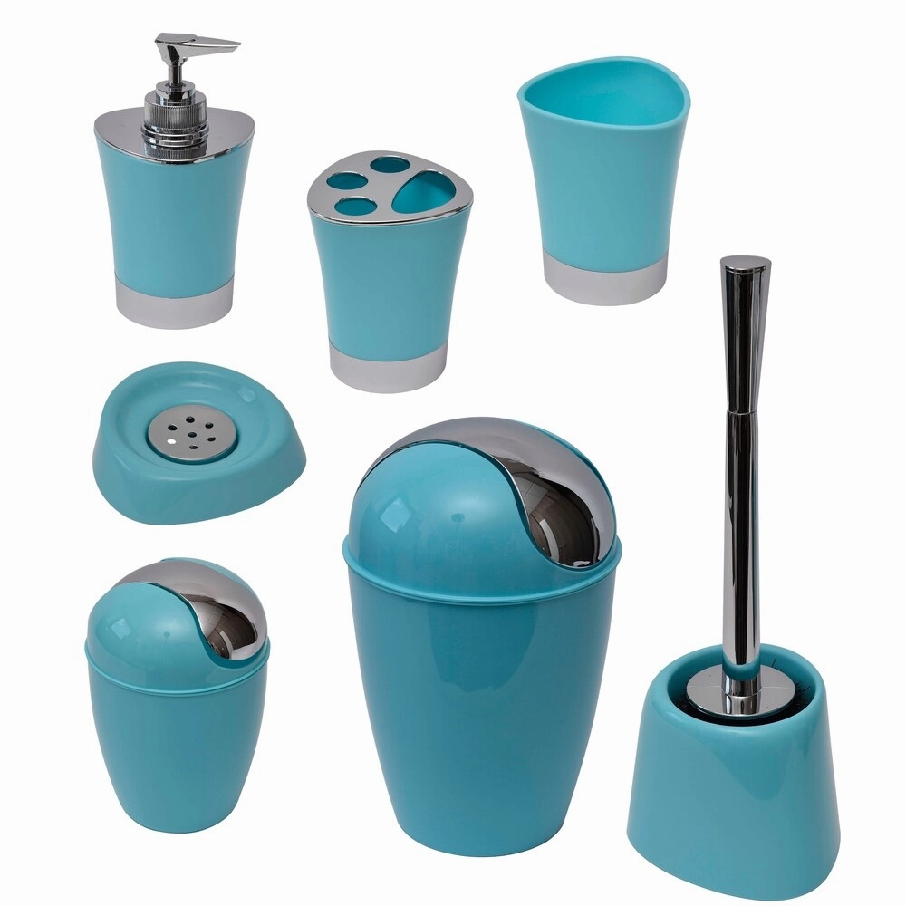 Bathroom Toothbrush and Toothpaste Holder -Chrome Parts- Solid Colors