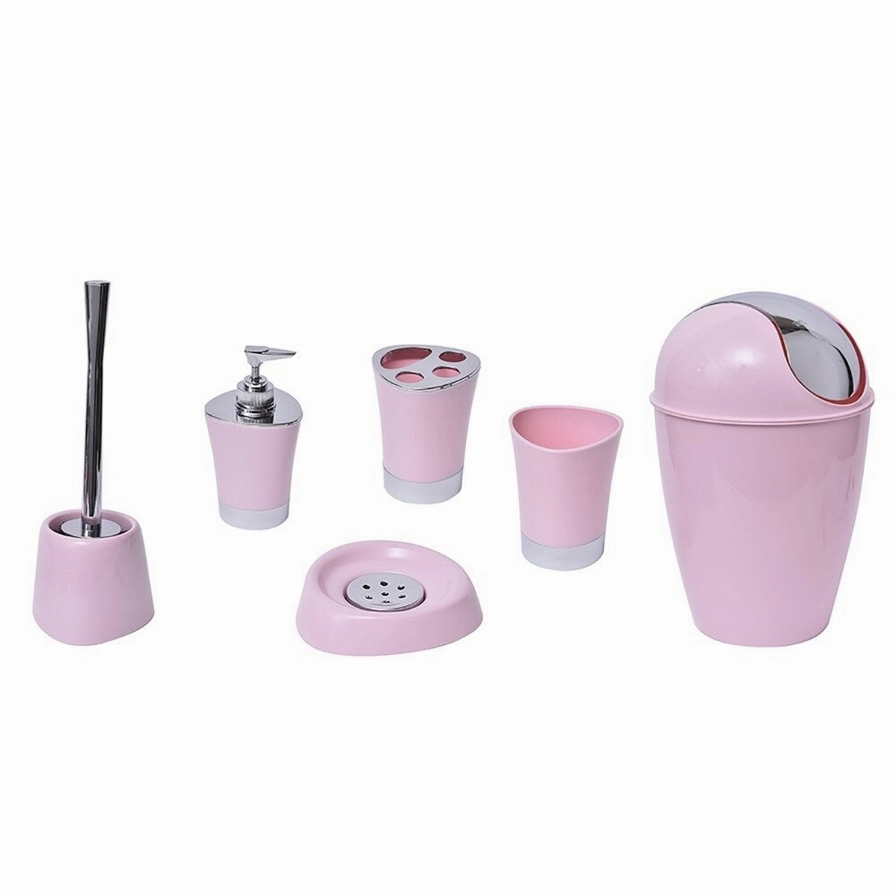 Bathroom Toothbrush and Toothpaste Holder -Chrome Parts- Solid Colors