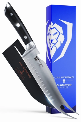 BBQ & Pitmaster Meat Knife 8" with Forked Tip & Bottle Opener | Gladiator Series | NSF Certified | Dalstrong  knife set,kitchen knives,cooking tools
