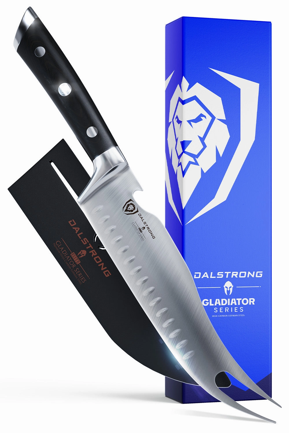 BBQ & Pitmaster Meat Knife 8" with Forked Tip & Bottle Opener | Gladiator Series | NSF Certified | Dalstrong  knife set,kitchen knives,cooking tools
