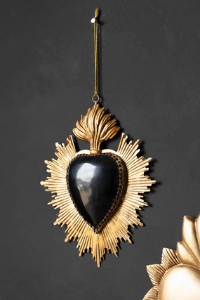 Beautiful Black Heart Star Hanging Ornament area rugs,carpet,floor decoration