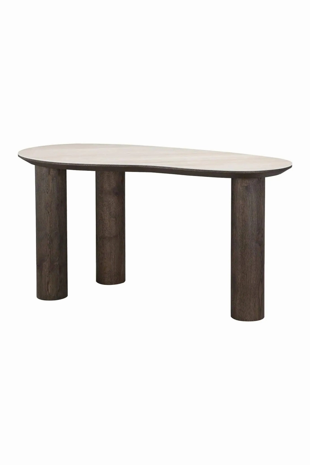 Beige Travertine Organic Desk | OROA Ritz
