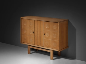 Belgian Brutalist Cabinet in Oak storage cabinet,organizer,furniture storage