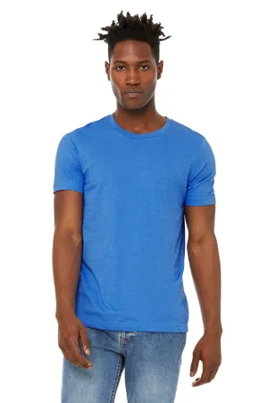 Bella   Canvas Mens Jersey Short Sleeve Crewneck T-Shirt - Heather Columbia Blue