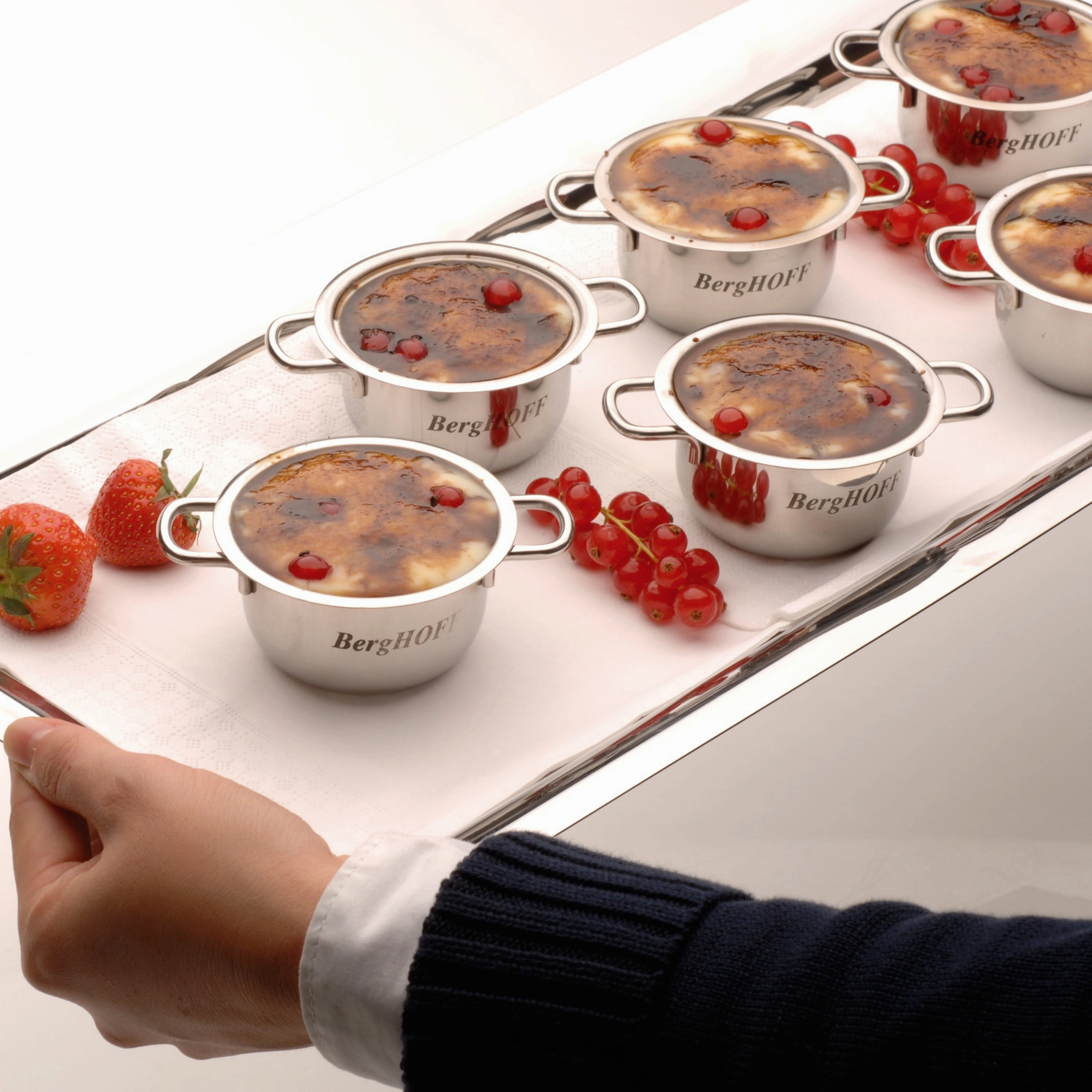 BergHOFF 18/10 Stainless Steel 2.5" Mini Pots, Set of 2