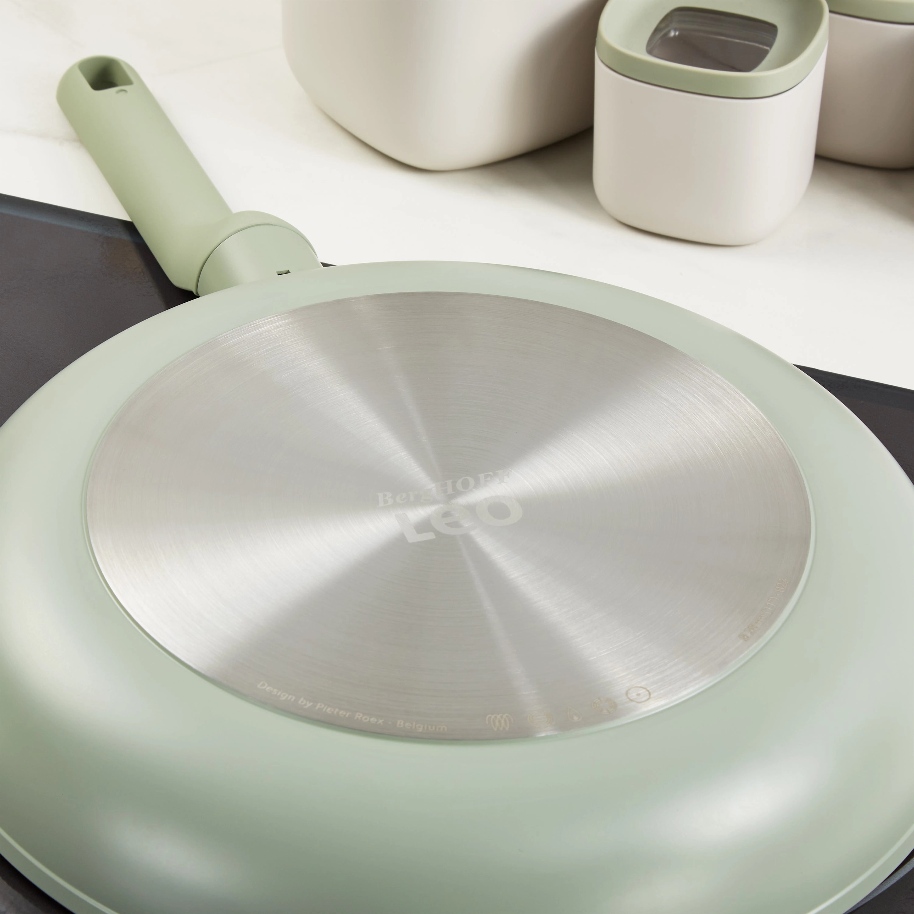 BergHOFF Balance Nonstick Ceramic Frying Pan 11", Recycled Aluminum, Sage