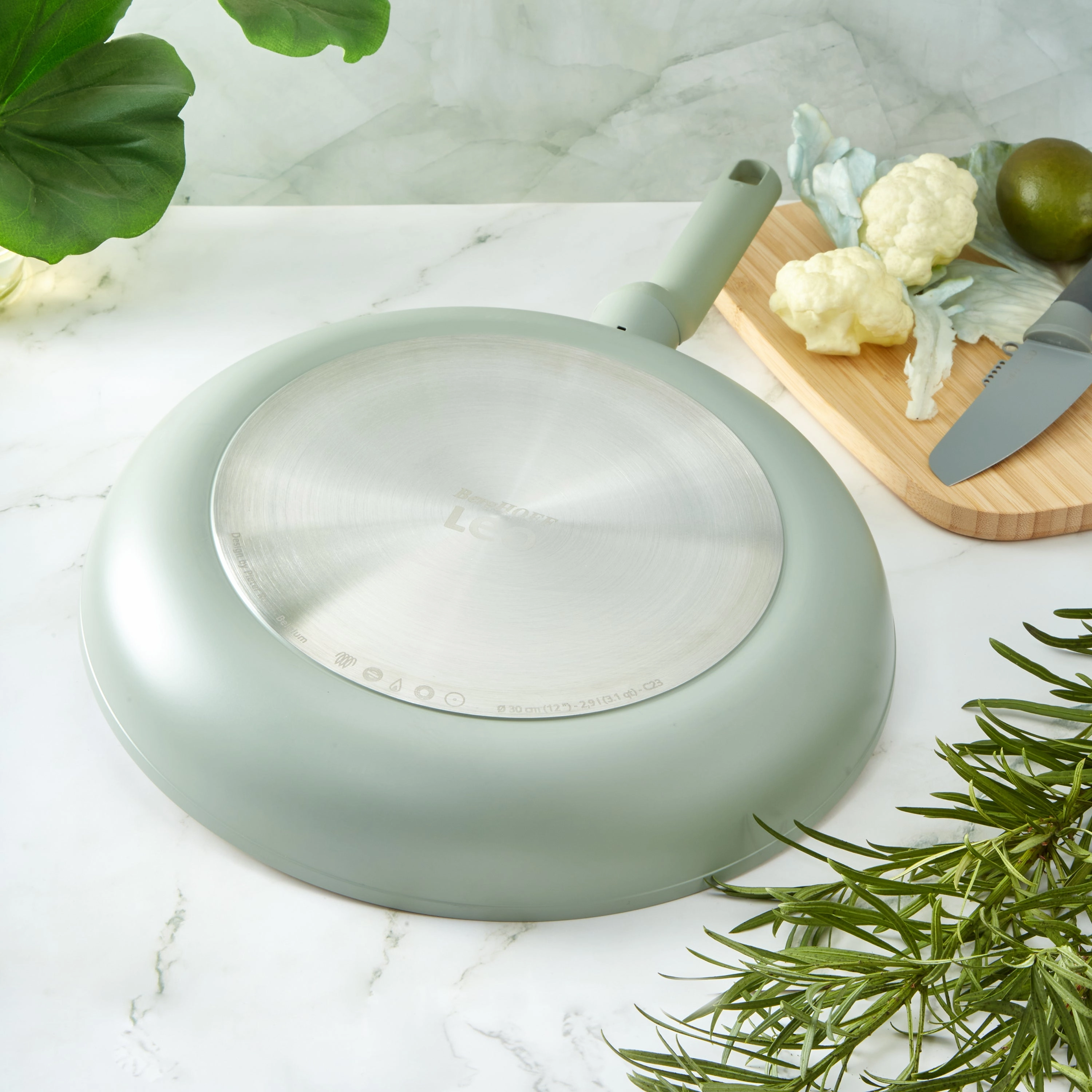 BergHOFF Balance Nonstick Ceramic Frying Pan 12", Recycled Aluminum, Sage