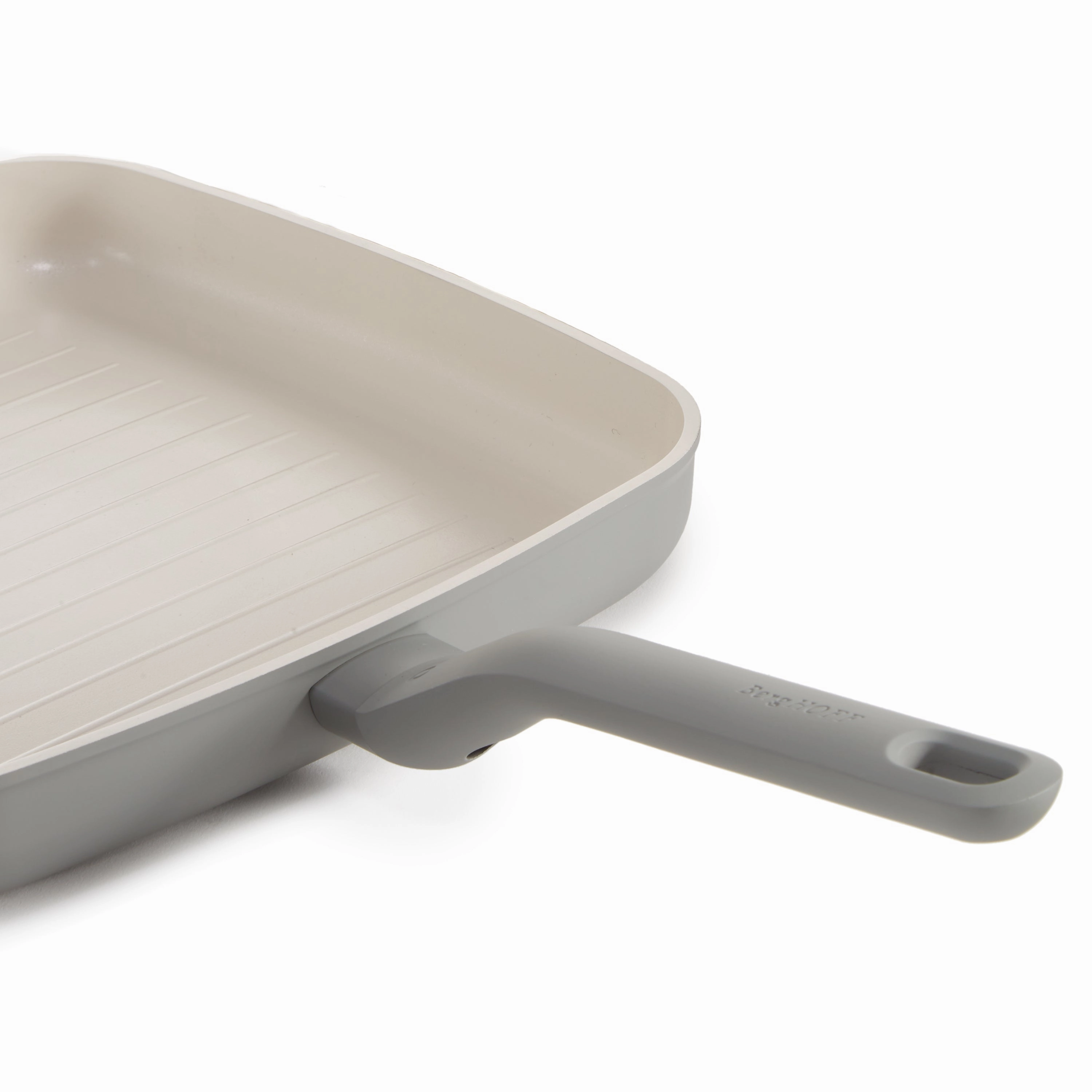 BergHOFF Balance Nonstick Ceramic Grill Pan 10", Recycled Aluminum, Moonmist