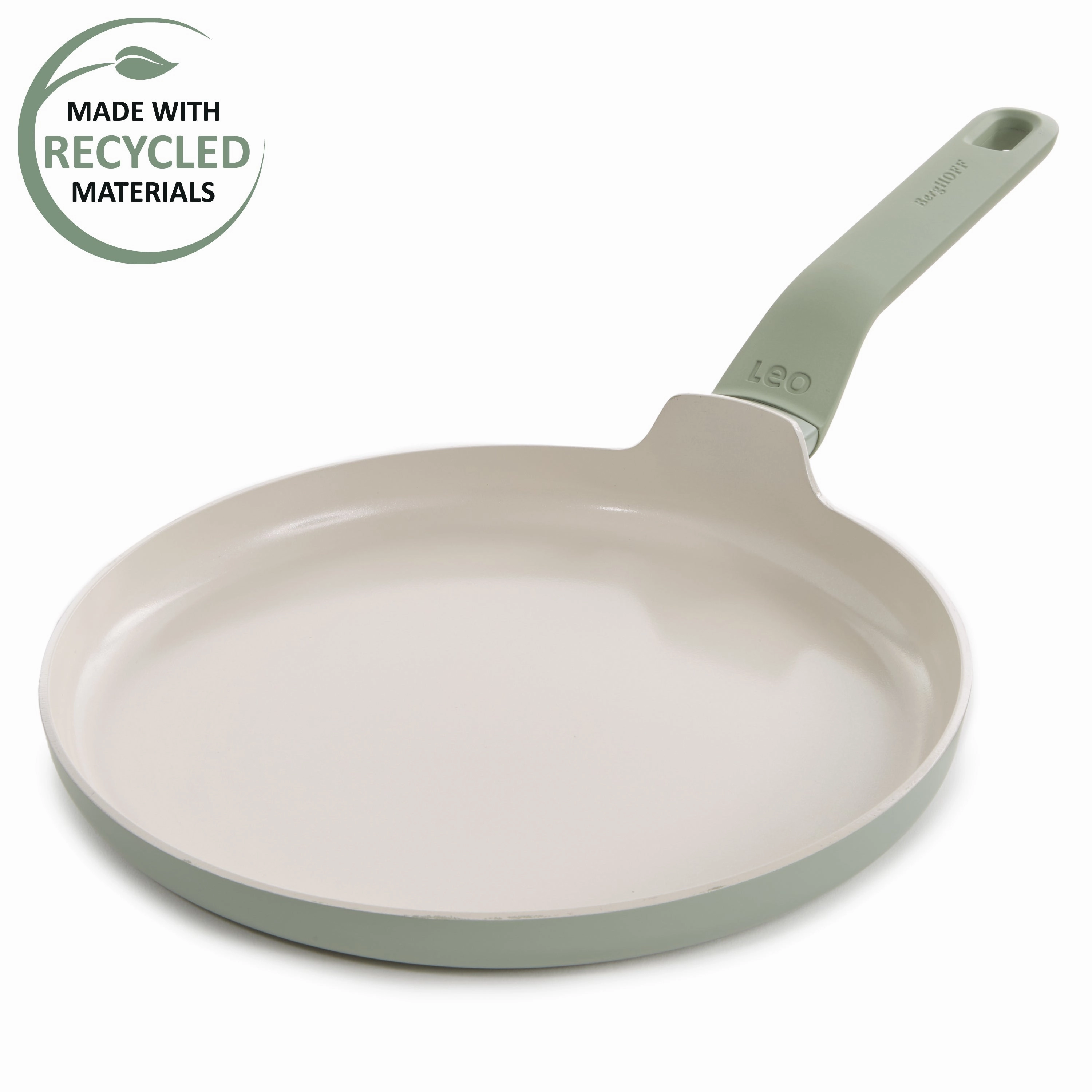 BergHOFF Balance Nonstick Ceramic Omelet pan 10", Recycled Aluminum, Sage