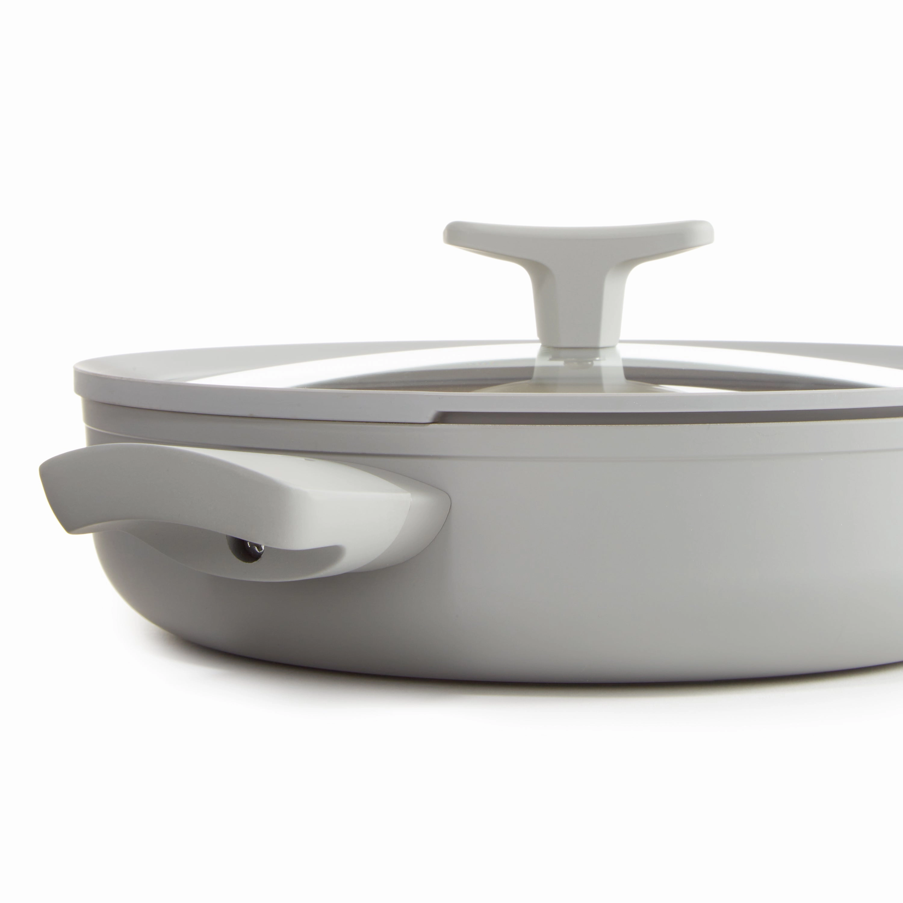 BergHOFF Balance Nonstick Ceramic Saut Pan 10.25", 3.1qt. With Glass Lid, Recycled Aluminum, Moonmist