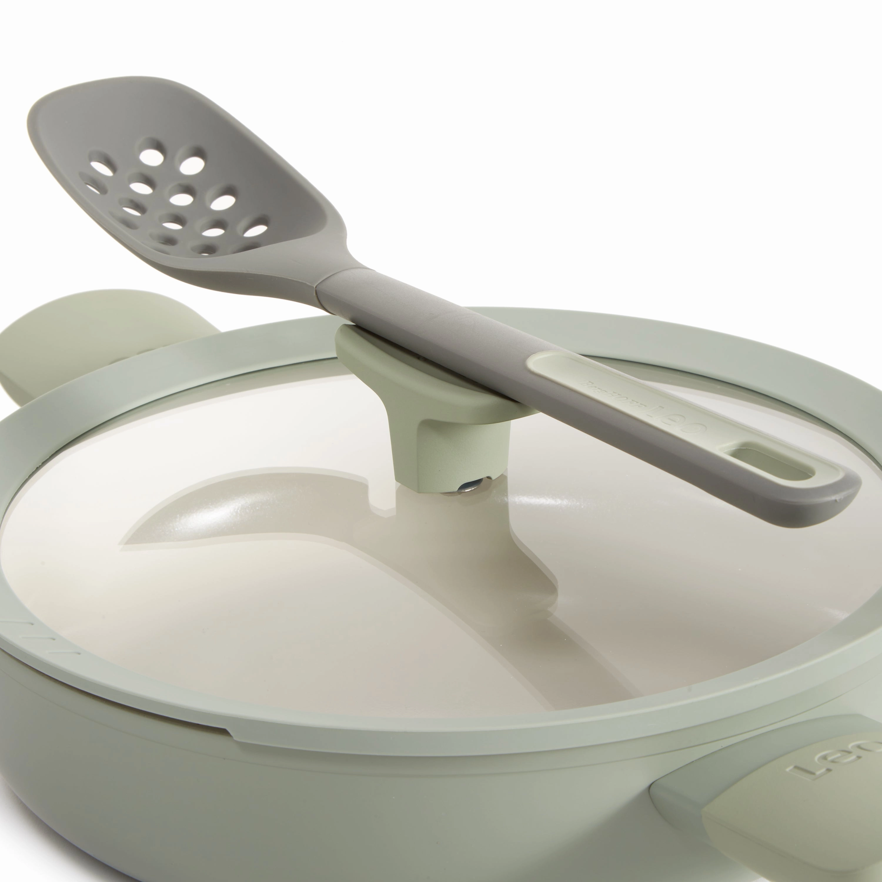 BergHOFF Balance Nonstick Ceramic Saut Pan 10.25", 3.1qt. With Glass Lid, Recycled Aluminum, Sage