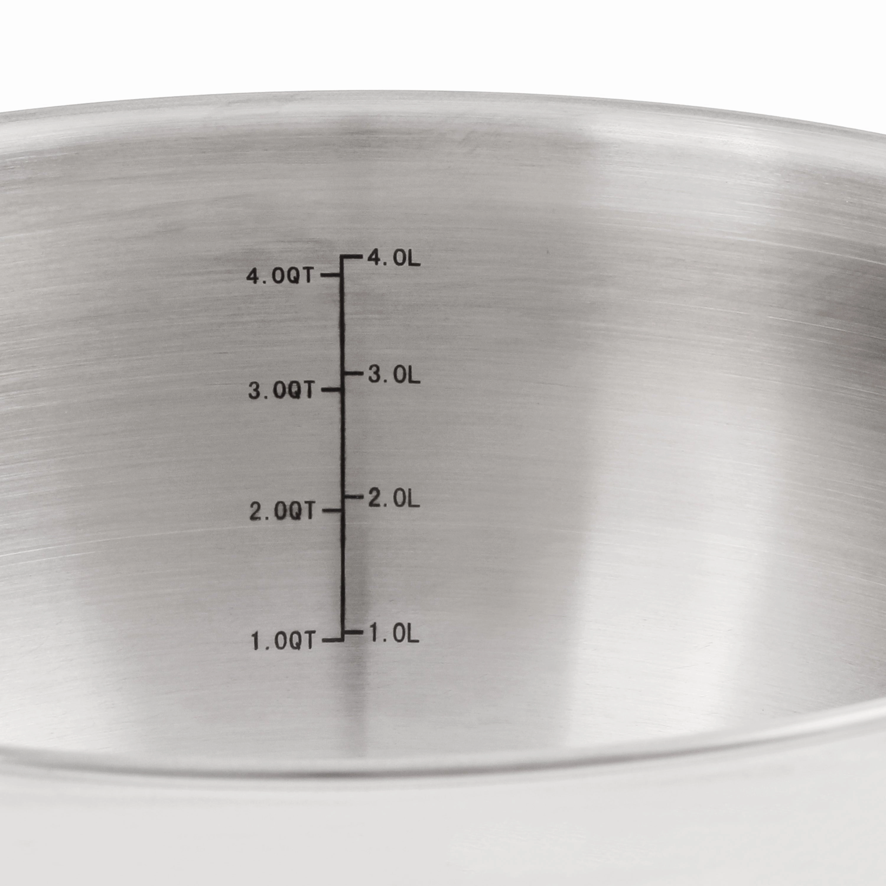 BergHOFF Belly Shape 18/10 Stainless Steel 9.5" Stock Pot with SS Lid, 5.5qt.