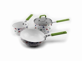 BergHOFF CookNCo 4Pc Mini Cookware Set Car Pattern cookware set,cooking pots,kitchen cookware